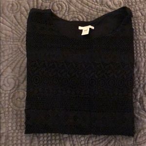 J. Crew lace front tee